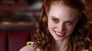 Woman red hair blue eyes 16 - seductive free wallpaper