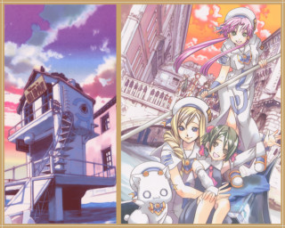 Anime characters sword bridge clock - a sword free wallpaper for desktop