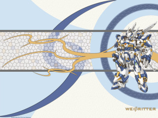 Robot honeycomb mecha fence spiral - a large body free wallpaper