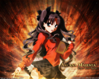 Anime gothic ayako rokkaku tohsaka - a book in her hand free wallpaper