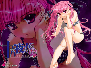 Pink hair girl posing anime 2 - a pink wig free wallpaper
