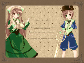 Anime sisters green dress hair - a wallpaper free wallpaper