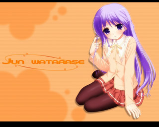 Purple haired girl sitting hand - purple hair free wallpaper for desktop