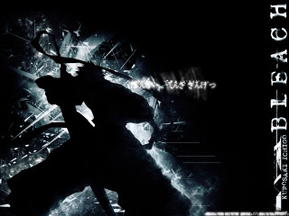Hell sword demon anime silhouette - his hand and a demon in the background free wallpaper