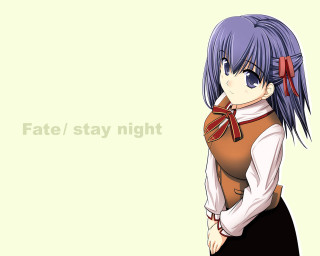 Fate stay night ayako rokkaku - official art free wallpaper for desktop