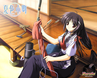 Girl umbrella hat scissors japanese - a umbrella free wallpaper