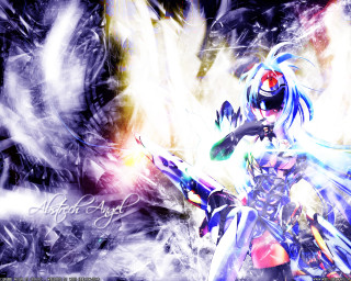 Anime sword girl fire smoke - background free wallpaper for desktop