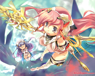 Pink haired girl sword fantasy - hint of yayoi kasuma free wallpaper