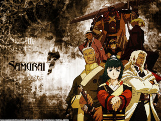 Anime ghosts swords military group - a wall free wallpaper