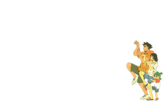 Dancing man woman air pixel - akira toriyama free wallpaper