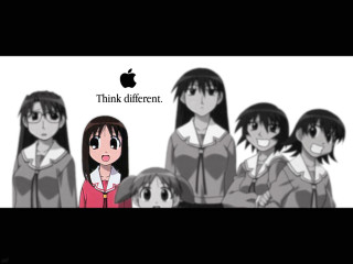 Anime girls think different blurry 2 - a group of anime girls free wallpaper