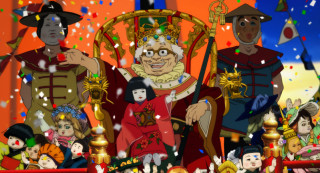 Crown man red dress toyism - katsuhiro otomo free wallpaper