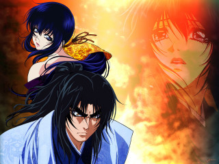 Baioken eishun anime flowers kimono - his hair free wallpaper