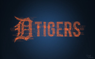Tigers wordcloud orange blue dark - out free wallpaper