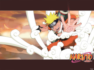 Naruto blonde spiked handup cloudy - him free wallpaper for desktop