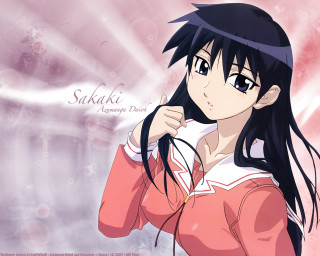 Girl pinkshirt ponytail pinkbackground schooluniform - a pink shirt free wallpaper