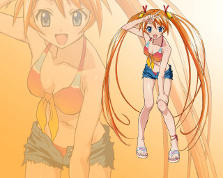 Cartoon girl long hair bikini - a cartoon girl free wallpaper