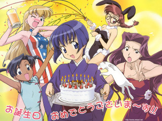 Group cake candles cat dog - a cake free wallpaper