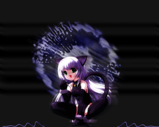 Anime cat gothic screenshot greeneyes - gothic free wallpaper for desktop