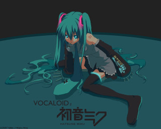 Blue haired girl anime netart - anime visual free wallpaper