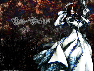 Woman white dress sword tree - a white dress holding free wallpaper