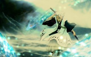 Man sword rock water sky - the water free wallpaper