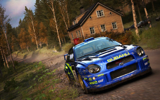 Rally car dirt road house - a dirt road in front free wallpaper
