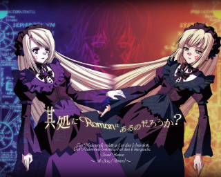 Anime girls longhair blood lolita - anime visual free wallpaper