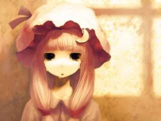 Doll hat pink dress window - front of a window free wallpaper