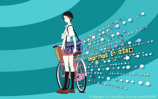 Woman bike backpack bag netart - constant free wallpaper