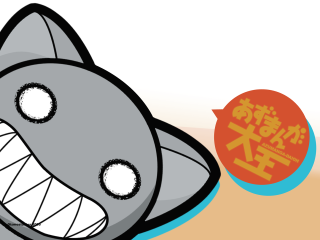 Cartoon shark open mouth rayonism - lostfish free wallpaper