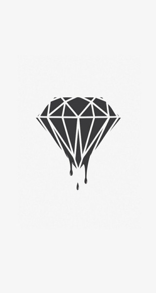 Diamond water drops side image - a diamond free wallpaper