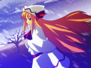 Woman sailor snow redhair whitehat - a white hat free wallpaper