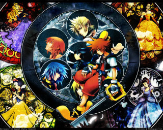 Anime group mosaic planet magic - other character free wallpaper