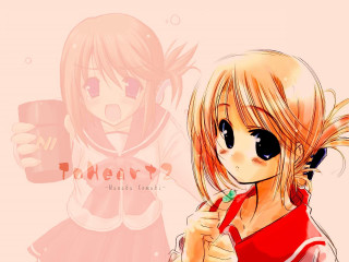 Chizuko yoshida anime girls coffee - her hand and another girl free wallpaper