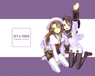 Anime girls purple background aty - ann thetis blacker free wallpaper