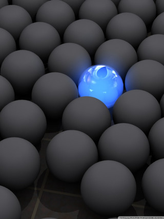 Blue ball gray balls black 2 - les automatiste free wallpaper