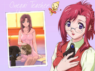 Woman glasses red hair black - eizan kikukawa free wallpaper