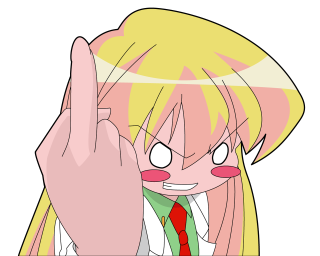 Blonde girl peace sign pointing - the peace sign free wallpaper