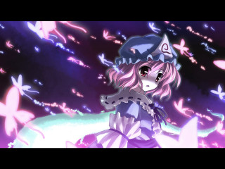 Girl hat dress snow butterflies 2 - firefly free wallpaper
