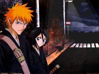 Dark alley anime characters kimono - a dark alley free wallpaper