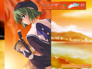 Anime girls baseball bat sunset - net art free wallpaper