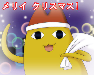Cartoon santa hat napkin bubbles - a napkin free wallpaper