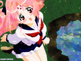 Anime girl pink hair umbrella - a anime girl free wallpaper
