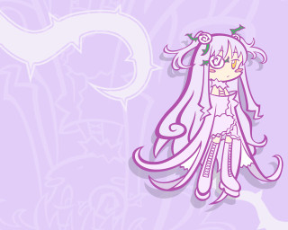 Cartoon character purple background white 3 - a white outline free wallpaper