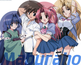 Anime girls group remodernism poster - their arm free wallpaper