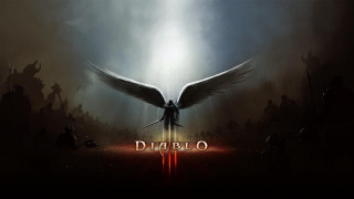 Dark angel wings sword background - fantasy art free wallpaper