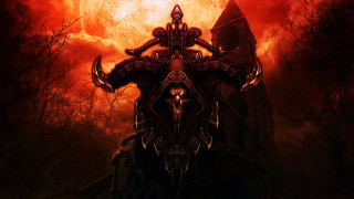 Demonic demon sword shoulder artwork - huge free wallpaper
