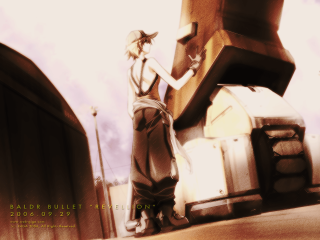 Woman suitcase street sky anime - a street corner free wallpaper