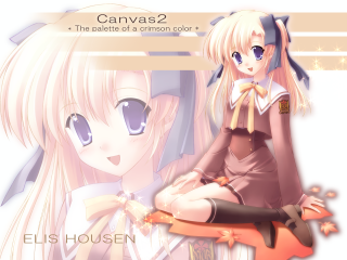 Girl book autumn leaves anime - canvas free wallpaper